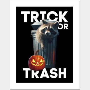 Trick or trash recycling for raccoons Posters and Art